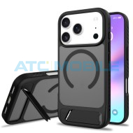 Ochrann&yacute; kryt Shield4U Anti-drop iPhone 17 Pro (MagSafe) se stoj&aacute;nkem čern&yacute;