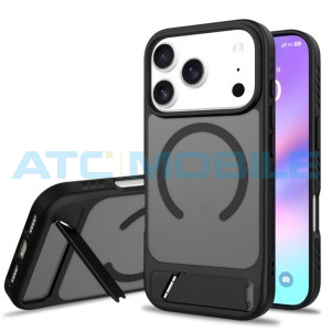 Ochrann&yacute; kryt Shield4U Anti-drop iPhone 17 Pro (MagSafe) se stoj&aacute;nkem čern&yacute;