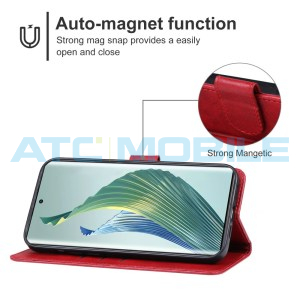 Pouzdro Shield4U Honor Magic5 Lite otev&iacute;rac&iacute; červen&eacute;