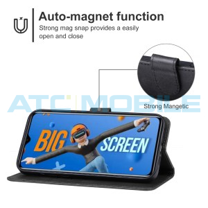 Pouzdro Shield4U Infinix Hot 11 (X689F) otev&iacute;rac&iacute; čern&eacute;
