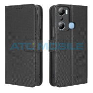 Pouzdro Shield4U Infinix Hot 20i (X665E) Diamond Texture otev&iacute;rac&iacute;, čern&eacute;
