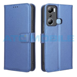 Pouzdro Shield4U Infinix Hot 20i (X665E) Diamond Texture otev&iacute;rac&iacute;, modr&yacute;