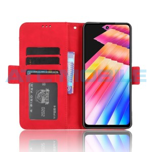 Pouzdro Shield4U Infinix Hot 30 (X6831) Calf Texture červen&eacute;