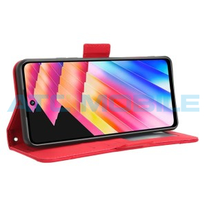 Pouzdro Shield4U Infinix Hot 30 (X6831) Calf Texture červen&eacute;