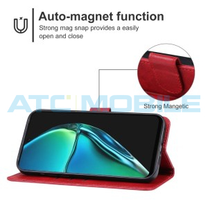 Pouzdro Shield4U Infinix Hot 40i (X6528B) otev&iacute;rac&iacute; červen&eacute;