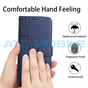 Pouzdro Shield4U Infinix Hot 50 Pro 4G (X6881) Calf Texture modr&eacute;