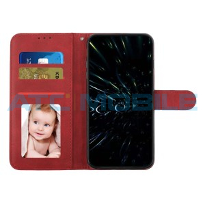 Pouzdro Shield4U Infinix Hot 50 Pro 4G (X6881) Calf Texture červen&eacute;