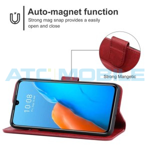 Pouzdro Shield4U Infinix Note 12 2023 (X676C) otev&iacute;rac&iacute; červen&eacute;