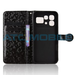 Pouzdro Shield4U Infinix Note 60 5G (X6879), Note 60 Pro 5G (X6878) Diamond Texture otev&iacute;rac&iacute; čern&eacute;