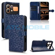 Pouzdro Shield4U Infinix Note 60 5G (X6879), Note 60 Pro 5G (X6878) Diamond Texture otev&iacute;rac&iacute; modr&eacute;