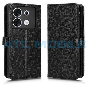 Pouzdro Shield4U Infinix Zero 30 5G (X6731) Honeycomb otev&iacute;rac&iacute; čern&eacute;