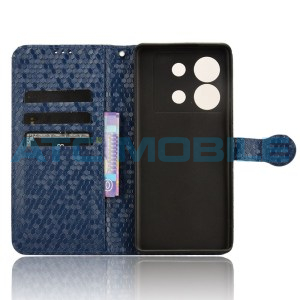 Pouzdro Shield4U Infinix Zero 30 5G (X6731) Honeycomb otev&iacute;rac&iacute; modr&eacute;