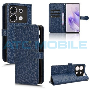 Pouzdro Shield4U Infinix Zero 30 5G (X6731) Honeycomb otev&iacute;rac&iacute; modr&eacute;