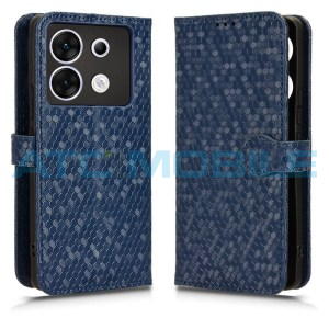 Pouzdro Shield4U Infinix Zero 30 5G (X6731) Honeycomb otev&iacute;rac&iacute; modr&eacute;