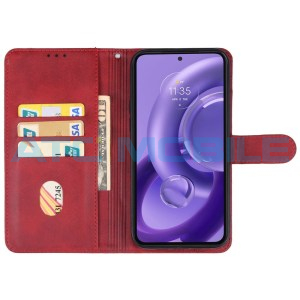 Pouzdro Shield4U Motorola Edge 40 Neo (XT2307-1) otev&iacute;rac&iacute; červen&eacute;