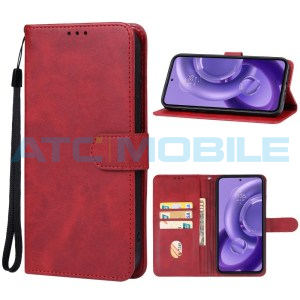 Pouzdro Shield4U Motorola Edge 40 Neo (XT2307-1) otev&iacute;rac&iacute; červen&eacute;