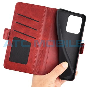 Pouzdro Shield4U Motorola Edge 50 Neo (XT2409) Magnetic Buckle červen&eacute;