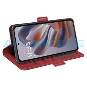 Pouzdro Shield4U Motorola Edge 50 Neo (XT2409) Magnetic Buckle červen&eacute;