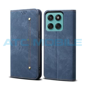 Pouzdro Shield4U Motorola Edge 60 Fusion (XT2503) Denim Texture modr&eacute;