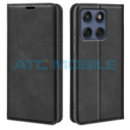 Pouzdro Shield4U Motorola Edge 60 Fusion (XT2503) Retro-skin Magnetic otev&iacute;rac&iacute; čern&eacute;