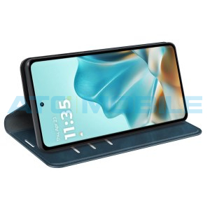 Pouzdro Shield4U Motorola Edge 60 Fusion (XT2503) Retro-skin Magnetic otev&iacute;rac&iacute; modr&yacute;