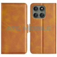 Pouzdro Shield4U Motorola Edge 60 Pro (XT2507) Magnetic Buckle světle hněd&eacute;