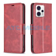 Pouzdro Shield4U Motorola Moto G13 4G, G23 4G, G53 5G Lambskin Texture otev&iacute;rac&iacute; červen&eacute;