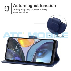 Pouzdro Shield4U Motorola Moto G22 (XT2231), Moto E32s (XT2229) otev&iacute;rac&iacute; modr&eacute;