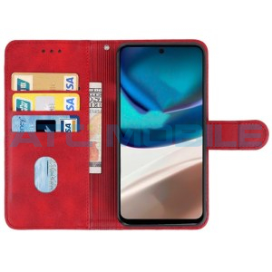 Pouzdro Shield4U Motorola Moto G42 (XT2233) otev&iacute;rac&iacute; červen&eacute;