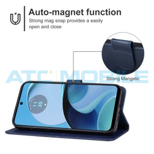 Pouzdro Shield4U Motorola Moto G54 5G (XT2343) otev&iacute;rac&iacute; modr&eacute;