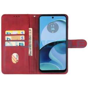 Pouzdro Shield4U Motorola Moto G54 5G (XT2343) otev&iacute;rac&iacute; červen&eacute;