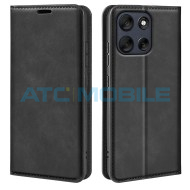 Pouzdro Shield4U Motorola Moto G56 5G (XT2529) Retro-skin Magnetic otev&iacute;rac&iacute; čern&eacute;