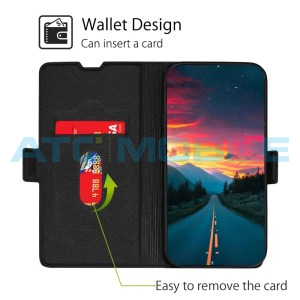 Pouzdro Shield4U Motorola Moto G52 4G (XT2221), Moto G82 5G (XT2225) tenk&eacute;, otev&iacute;rac&iacute; čern&eacute;