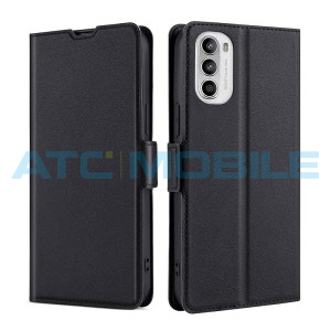 Pouzdro Shield4U Motorola Moto G52 4G (XT2221), Moto G82 5G (XT2225) tenk&eacute;, otev&iacute;rac&iacute; čern&eacute;