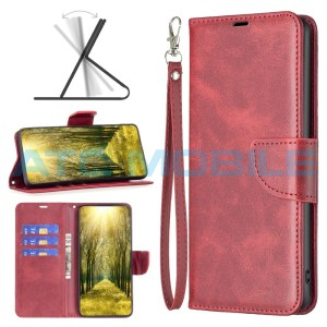 Pouzdro Shield4U Motorola Moto G84 5G Lambskin Texture otev&iacute;rac&iacute; červen&eacute;