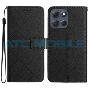 Pouzdro Shield4U Motorola Moto G86 5G (XT2527) Grid Texture čern&eacute;