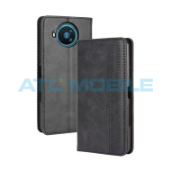 Pouzdro Shield4U Nokia 8.3 5G Magnetic Buckle Texture otev&iacute;rac&iacute; čern&eacute;
