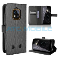 Pouzdro Shield4U Oukitel WP18 Diamond Texture otev&iacute;rac&iacute; čern&eacute;