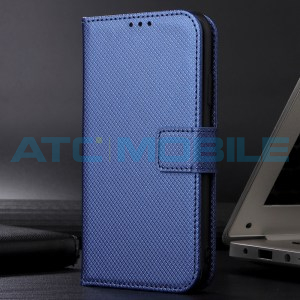 Pouzdro Shield4U Realme 12+ 5G (RMX3867) Diamond Texture otev&iacute;rac&iacute;, modr&eacute;