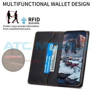 Pouzdro Shield4U Realme 14 Pro+ 5G (RMX5051) Business Magnetic, RFID blokace, otev&iacute;rac&iacute; čern&eacute;