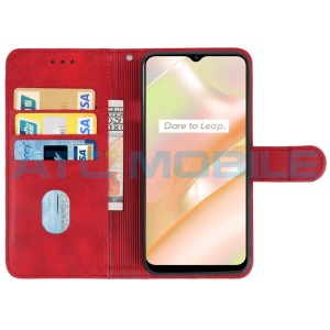 Pouzdro Shield4U Realme C33 (RMX3624) otev&iacute;rac&iacute; červen&eacute;