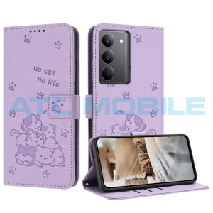 Pouzdro Shield4U Realme C75 (RMX3941) Kitten otev&iacute;rac&iacute; fialov&eacute;