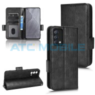 Pouzdro Shield4U Realme GT 5G Master Edition (RMX3361) Symmetrical Triangle Texture čern&eacute;