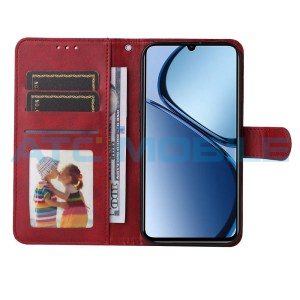Pouzdro Shield4U Realme Note 60 (RMX3933), C61, C63 (RMX3939) Classic Calf červen&eacute;