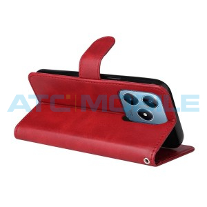 Pouzdro Shield4U Realme Note 60 (RMX3933), C61, C63 (RMX3939) Classic Calf červen&eacute;