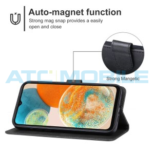 Pouzdro Shield4U Samsung Galaxy A23 5G (SM-A236) otev&iacute;rac&iacute; čern&eacute;