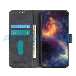 Pouzdro Shield4U Samsung Galaxy XCover 7 (SM-G556B) Retro Texture otev&iacute;rac&iacute; čern&eacute;