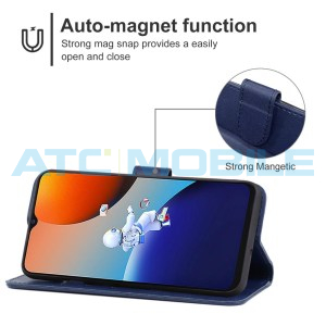 Pouzdro Shield4U Tecno Spark 9 otev&iacute;rac&iacute; modr&eacute;