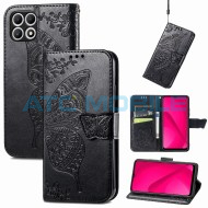 Pouzdro Shield4U T Phone 2 5G (2024) Butterfly Flower Texture otev&iacute;rac&iacute; čern&eacute;