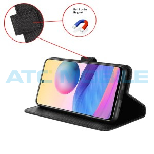 Pouzdro Shield4U T Phone 3 5G (2025) Diamond Texture otev&iacute;rac&iacute; čern&eacute;